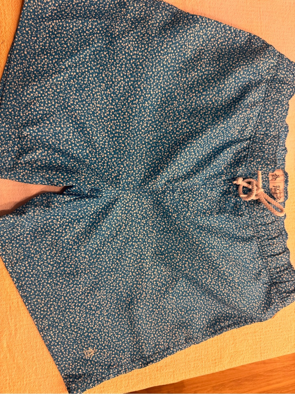 Original Penguin Teal Floral Drawstring Women's Shorts
